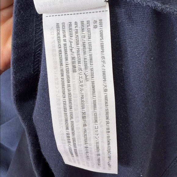 Abercrombie and Fitch Navy Blue NYC Kids Long Sleeve Shirt - Picture 5 of 7